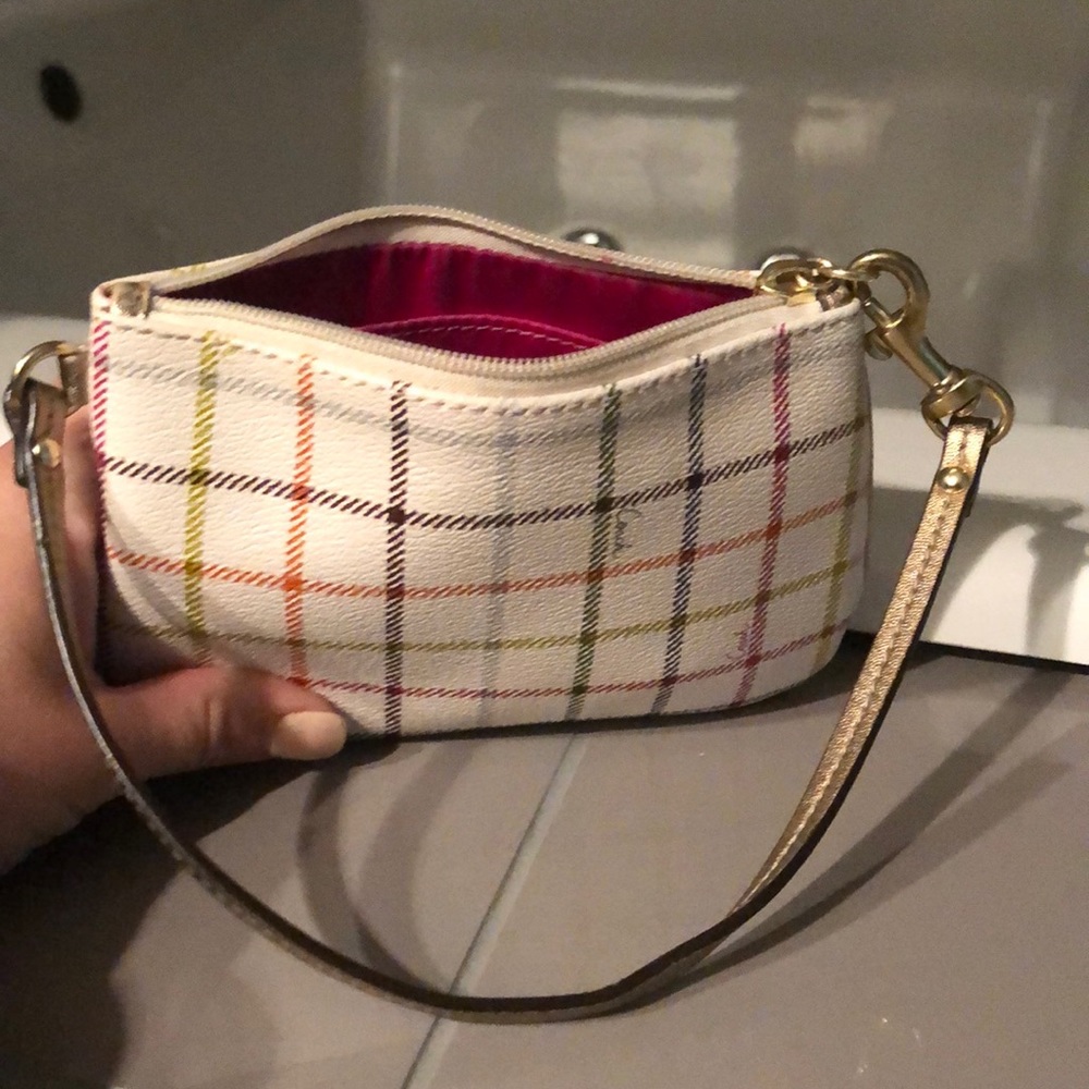 Coach Corner Zip Leather Wristlet - Picture 3 of 4